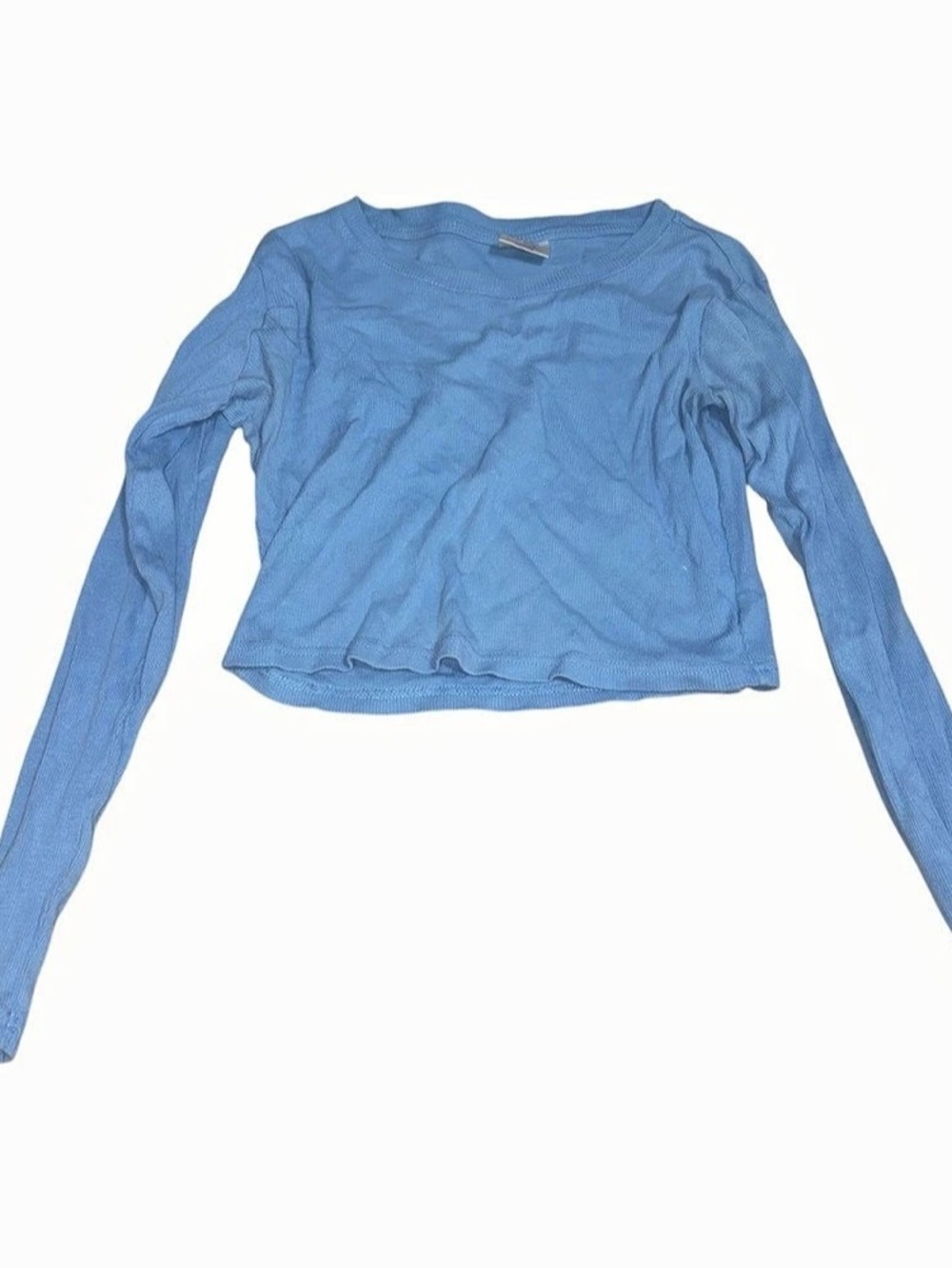 re Women's Long Sleeve Top in Blue Size Medium